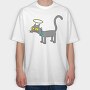Vector Simpsons Cat2, Tricou Oversize Barbati (Unisex)