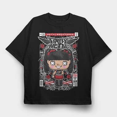 Baby Metal, Tricou Oversize Barbati (Unisex)