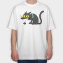 Vector Simpsons Cat, Tricou Oversize Barbati (Unisex)