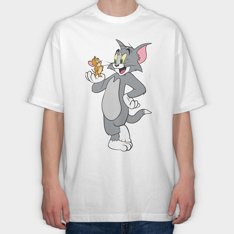 Tom and Jerry 3, Tricou Oversize Barbati (Unisex)