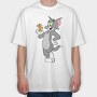 Tom and Jerry 3, Tricou Oversize Barbati (Unisex)