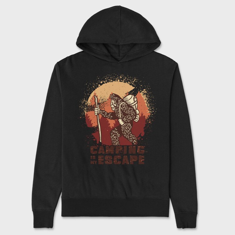 Big Foot Monster Hiking Sasquatch Sunset, Hanorac Oversize Barbati (Unisex)