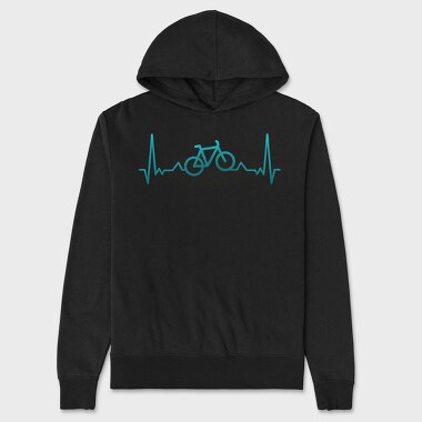 Bike Heartbeats, Hanorac Oversize Barbati (Unisex)
