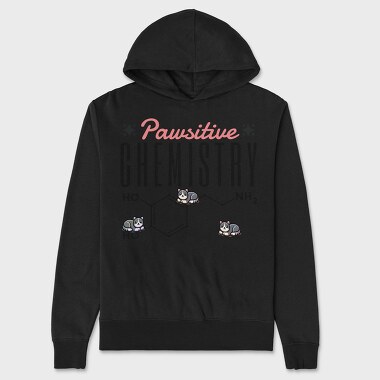 Chemistry Cat Pun Pawsative, Hanorac Oversize Barbati (Unisex)