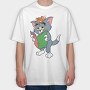 Tom and Jerry 25, Tricou Oversize Barbati (Unisex)