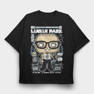 Chester Bennington, Tricou Oversize Barbati (Unisex)