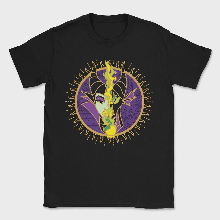 Villanas Disney Malefica B, Tricou Barbati (Unisex)