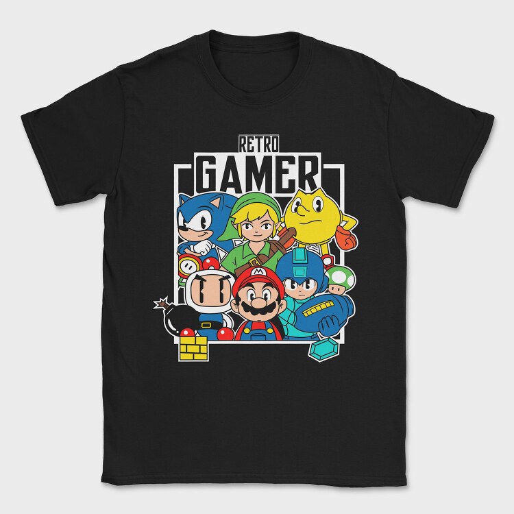 Video Game Multi Characters, Tricou Barbati (Unisex)