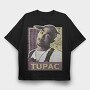 Tupac 2, Tricou Oversize Barbati (Unisex)