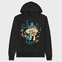 Cottagecore Moshrooms Frogs, Hanorac Oversize Barbati (Unisex)