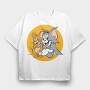 Tom and Jerry 5, Tricou Oversize Barbati (Unisex)