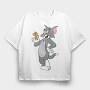 Tom and Jerry 3, Tricou Oversize Barbati (Unisex)