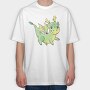 Cute Dragon Watercolor, Tricou Oversize Barbati (Unisex)