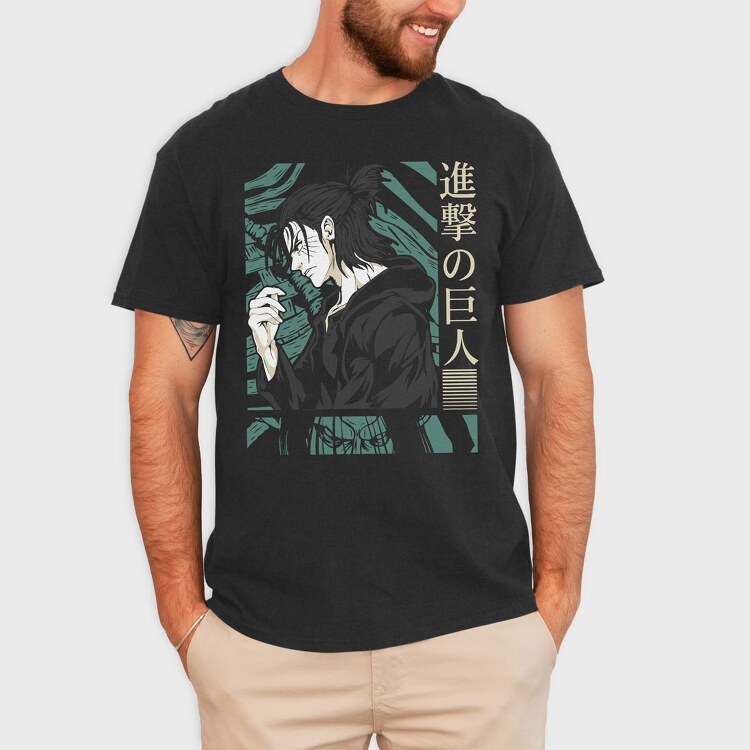 Eren Yeager, Tricou Barbati (Unisex)