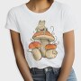Cottagecore Mushroom Frog, Tricou Femei