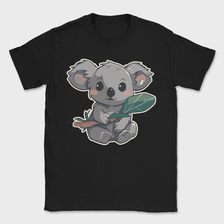 Cute Koala Australian Eucaliptus, Tricou Barbati (Unisex)
