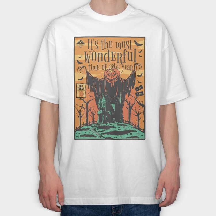 80S Movie Halloween, Tricou Oversize Barbati (Unisex)