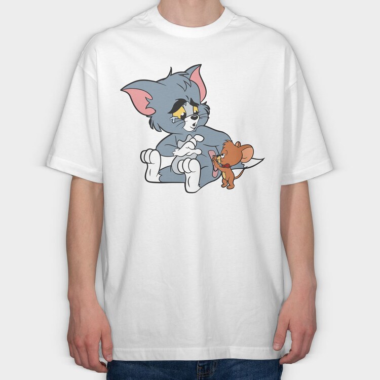 Tom and Jerry 22, Tricou Oversize Barbati (Unisex)