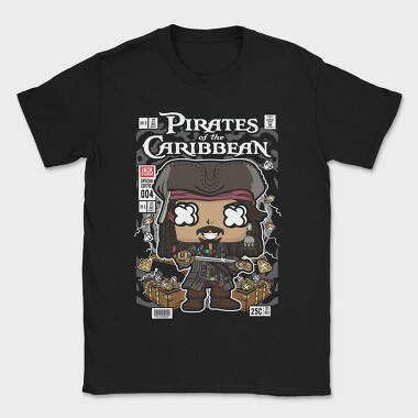 Jack Sparrow Pirates Of The Caribbean, Tricou Barbati (Unisex)