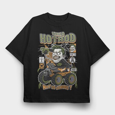 Joker Hotrod, Tricou Oversize Barbati (Unisex)