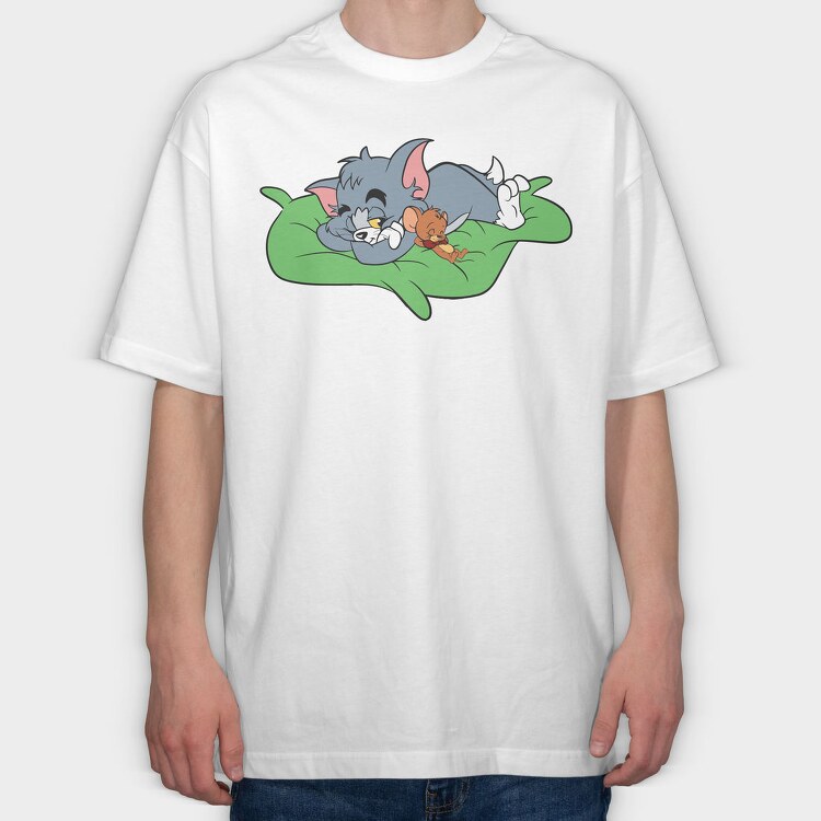 Tom and Jerry 21, Tricou Oversize Barbati (Unisex)