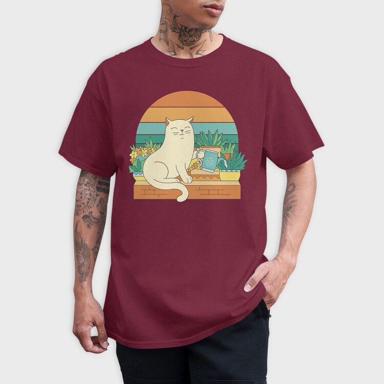 Gardening Cat, Tricou Barbati (Unisex)