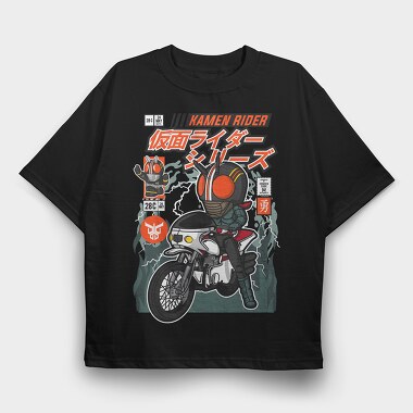 Kamen Rider Motorcycle, Tricou Oversize Barbati (Unisex)