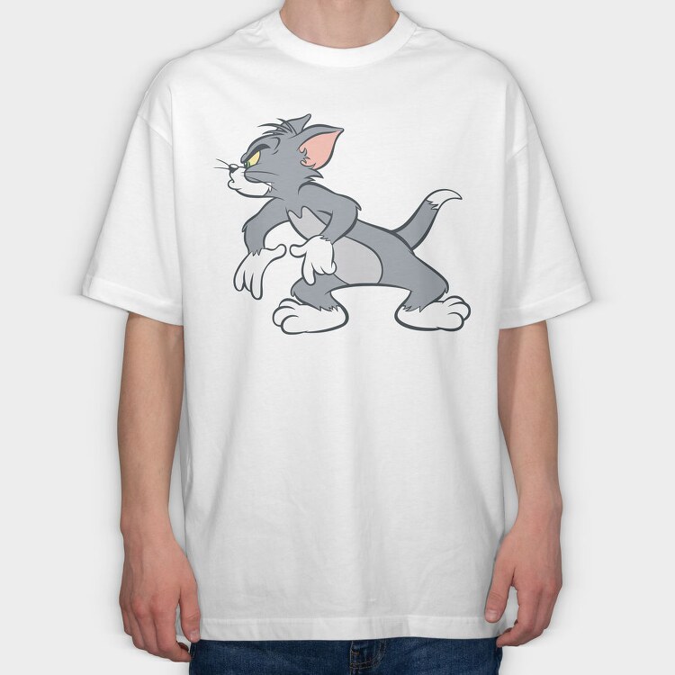 Tom and Jerry 1, Tricou Oversize Barbati (Unisex)