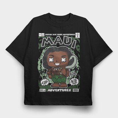 Maui Moana, Tricou Oversize Barbati (Unisex)