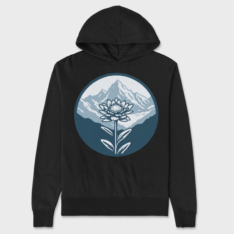 Alpine Flower Circle, Hanorac Oversize Barbati (Unisex)
