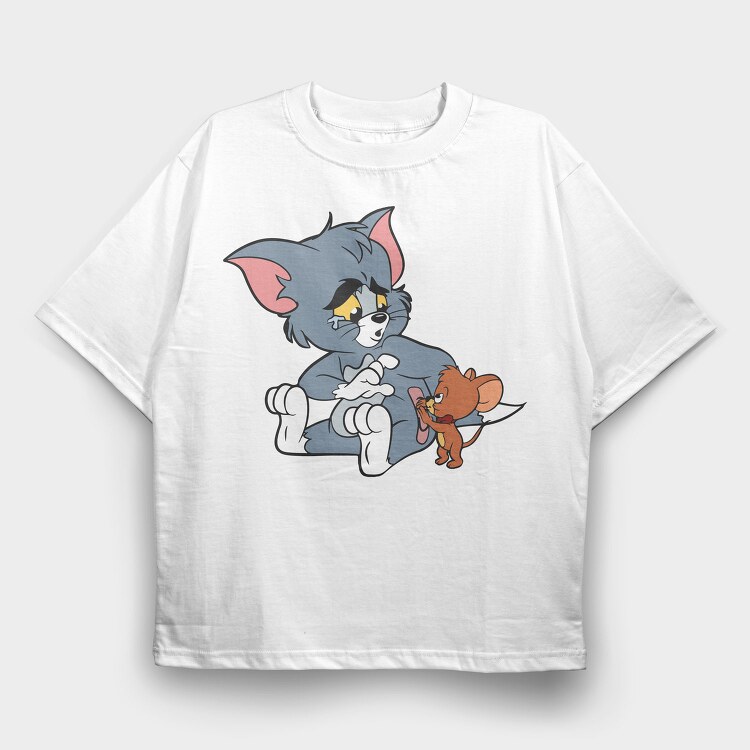 Tom and Jerry 22, Tricou Oversize Barbati (Unisex)