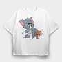 Tom and Jerry 22, Tricou Oversize Barbati (Unisex)