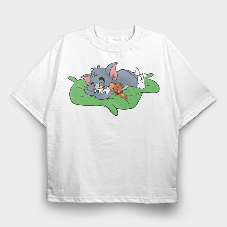 Tom and Jerry 21, Tricou Oversize Barbati (Unisex)