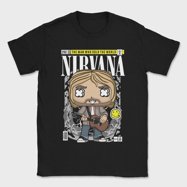 Nirvana Kurt Cobain, Tricou Barbati (Unisex)
