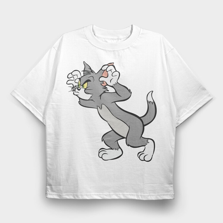 Tom and Jerry 2, Tricou Oversize Barbati (Unisex)
