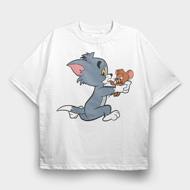 Tom and Jerry 19, Tricou Oversize Barbati (Unisex)