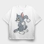 Tom and Jerry 14, Tricou Oversize Barbati (Unisex)