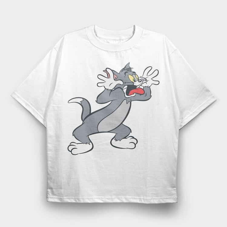Tom and Jerry 12, Tricou Oversize Barbati (Unisex)