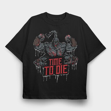 Time to Die Mortal Kombat, Tricou Oversize Barbati (Unisex)