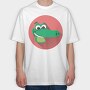 Alligator Smile, Tricou Oversize Barbati (Unisex)