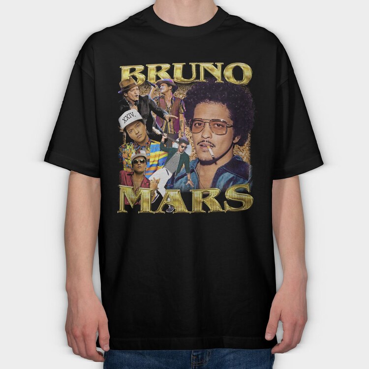 Bruno Mars, Tricou Oversize Barbati (Unisex)