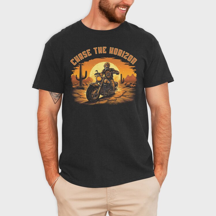 Skeletton Motorcicle, Tricou Barbati (Unisex)
