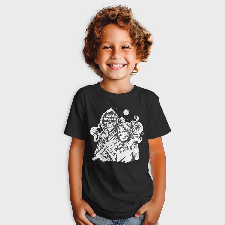 Couple Skeleton Costume, Tricou Copii