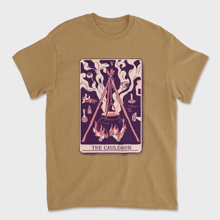 Cauldron Mystical Tarot Card The Cauldron Si, Tricou Barbati (Unisex)