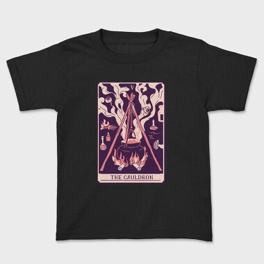 Cauldron Mystical Tarot Card The Cauldron Si, Tricou Copii