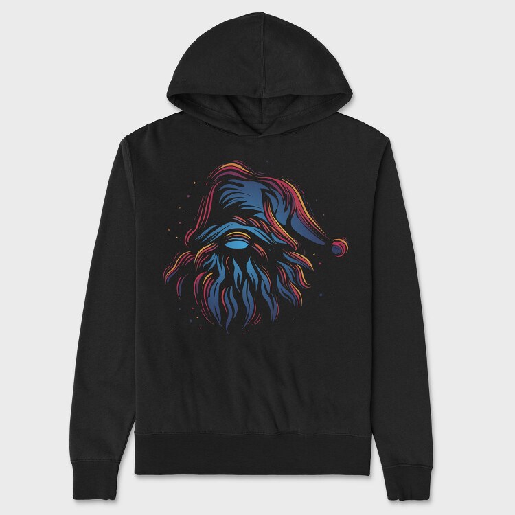 Colorful Gnome Fantasy Neon Tote, Hanorac Oversize Barbati (Unisex)