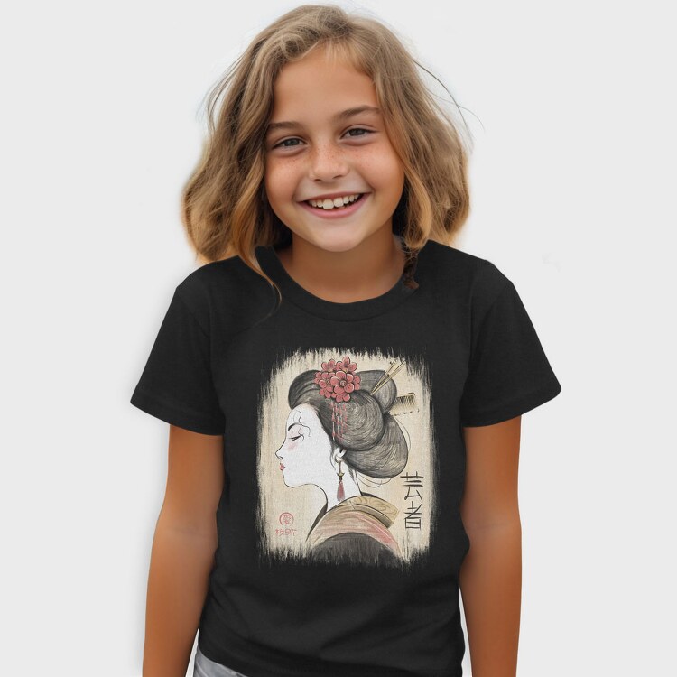 Geisha Traditional Vinttage, Tricou Copii