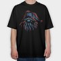 Colorful Gnome Fantasy Neon Tote, Tricou Oversize Barbati (Unisex)
