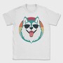 Cool Husky With Sunglasses Face, Tricou Barbati (Unisex)