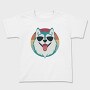 Cool Husky With Sunglasses Face, Tricou Copii